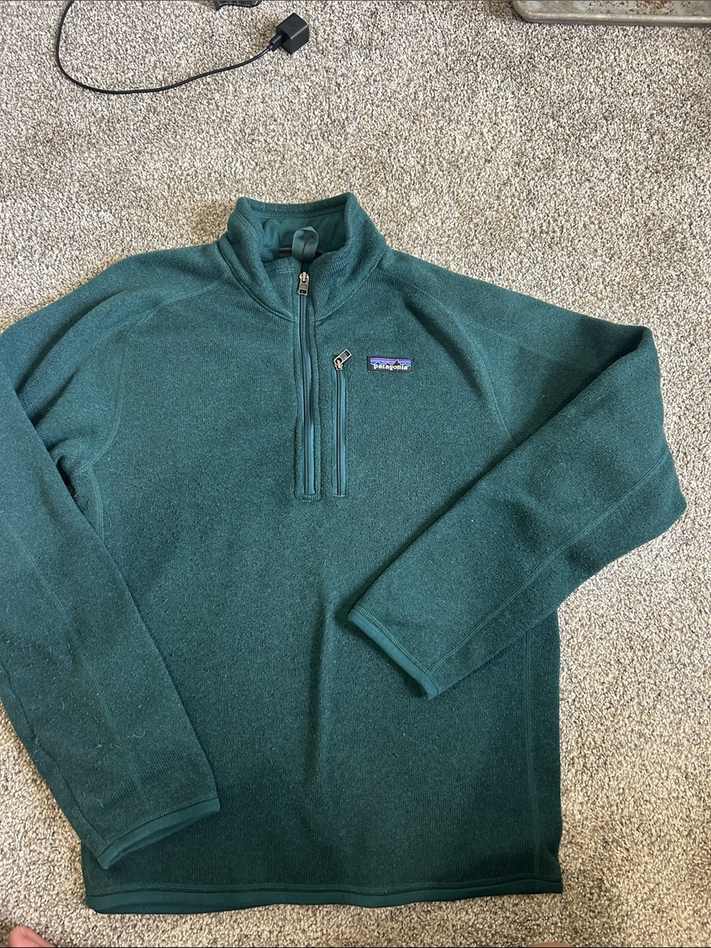 Patagonia Men's Dark Green Half-Zip Fleece Pullover